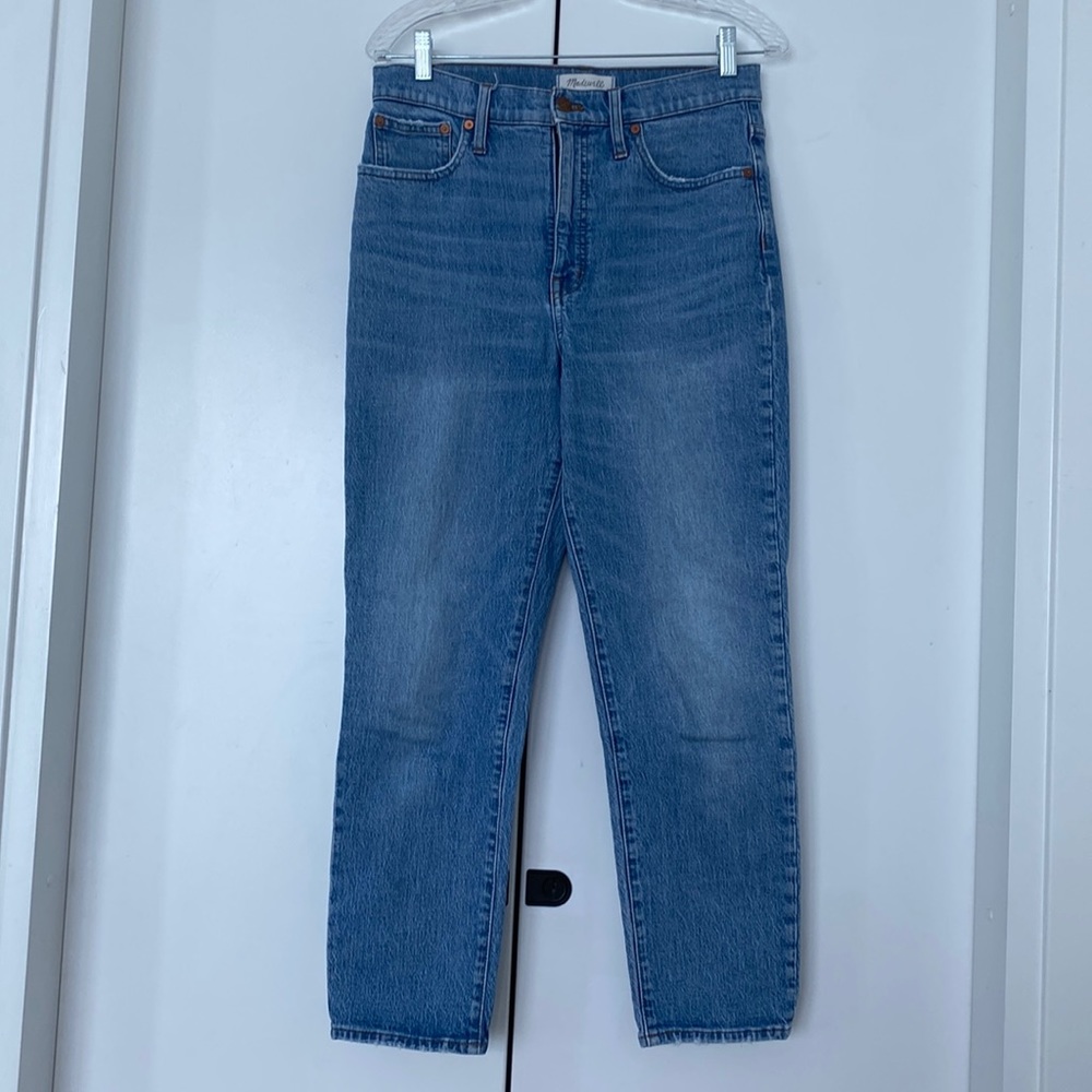 Madewell cropped straight leg denim size 28